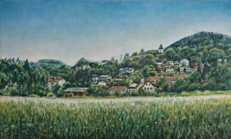 "Bromberg" Öl auf Leinwand, 30x50